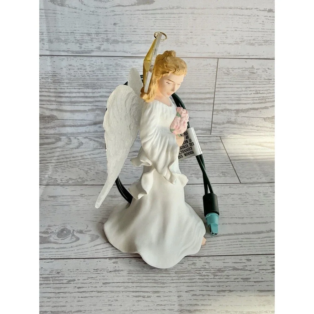 Vintage 1997 Hallmark Keepsake Glowing Angel Magic Lighted Christmas Ornament